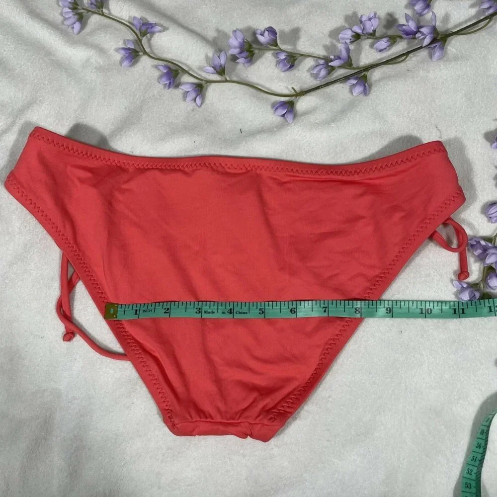 NEW Becca Loop Tie‎ Side Hipster Bikini Bottom Sunrise [ SZ Medium ] #3983